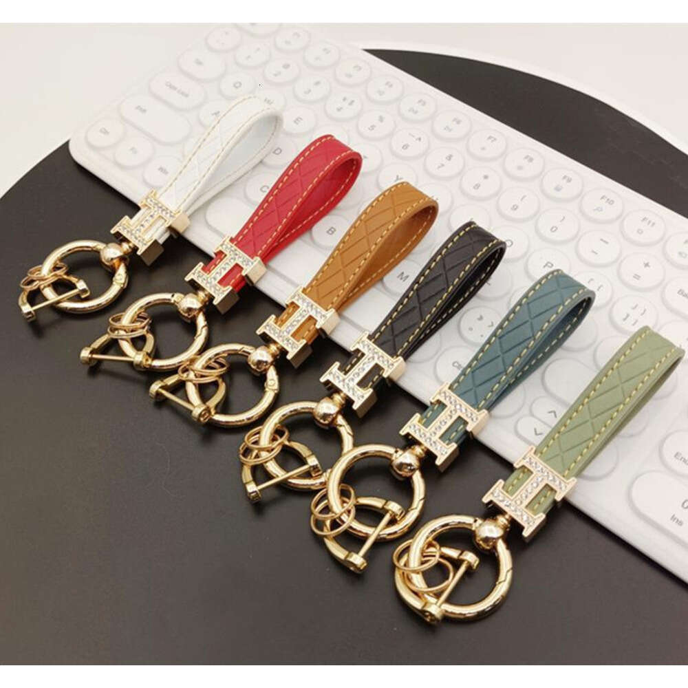 Dia-Encrusted Car Metal Spring Chain Accessories Bag Hardware Keychain Pendant