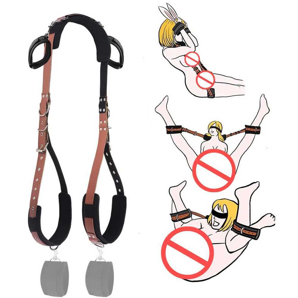 18+ BDSM Adult Toys for Couples Sex Aid Women Handcuffs Ankle Shackles Bondage Hand and Foot Straps Leg Retainer Erotic Sex Toy XJ250813