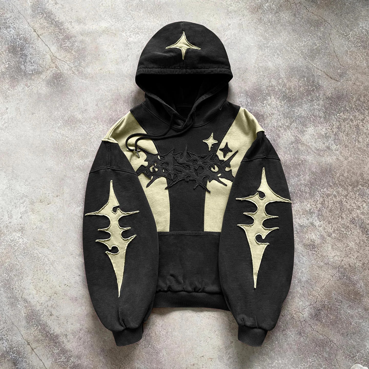Y2K Embroidered n Loose Zipper Mens Hoodie Geometric Pattern Womens Sportswear Gothic Street Wear Large Casual Men 250729