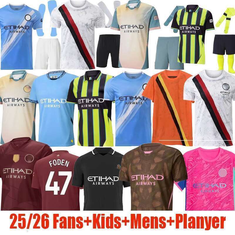 25 26 MAN city SOCCER JERSEY FODEN HAALAND CASCANTE GVARDIOL football tops shirt men kids REIJNDERS MARMOUSH OLIVEIRA NOURI DIAS LEWIS kit city jerseys