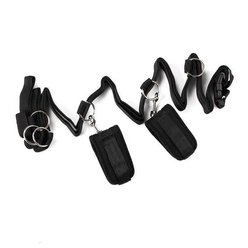 Sm Bondage Bd Sex Set Leather Handcuffs Spreader Bar With Steel Pipe Hand Leg Straps Restraints Slave Fetish Adult ToysXJ250813