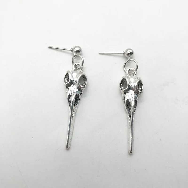 Bird Skull Earrings Gothic Jewelry Gifts for Her for Him Goth Earrings Punk Earrings Bird Earrings Y250812