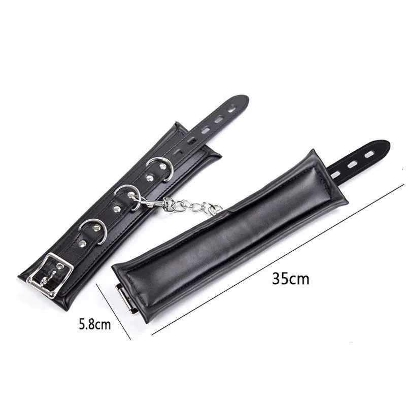Leather Sponge Sex Handcuffs Bondage Slave Exotic Accessories Toys For Couples Adults Games With 2 Locks XJ250813