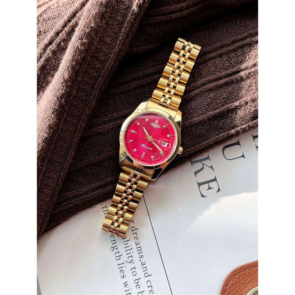 Saturn Fashion Steel Band Women's Watch with Calendar TikTok Style