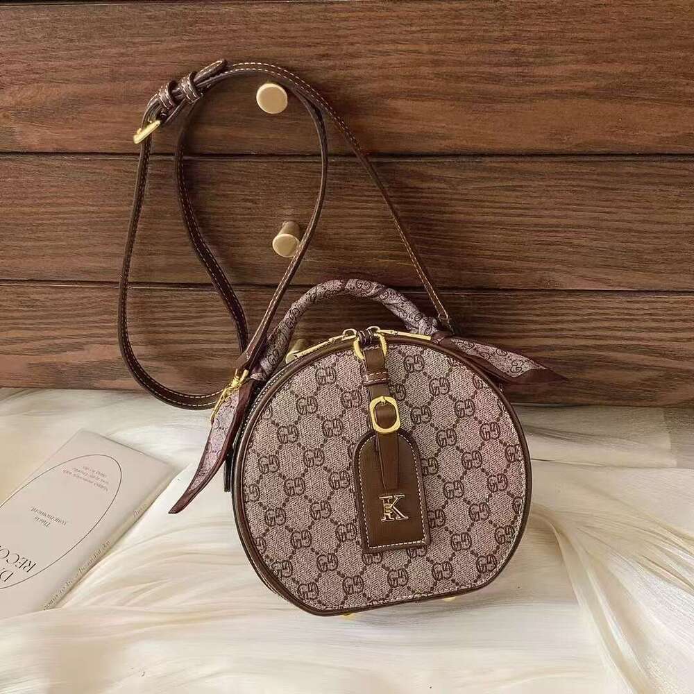 Gutiko Handheld Small Tote for Women 2025 New Trendy Round Bag Crossbody Autumn Winter