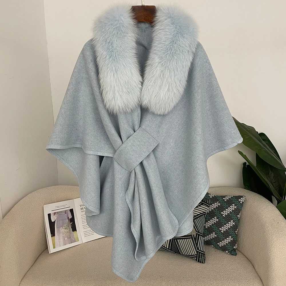 Spring Lanket Scarf Female Real Fur Coat Women Cloak Poncho Winter Warm Shawl Designer Thickening Pashmina Cape Stole Fur Coats Z250813