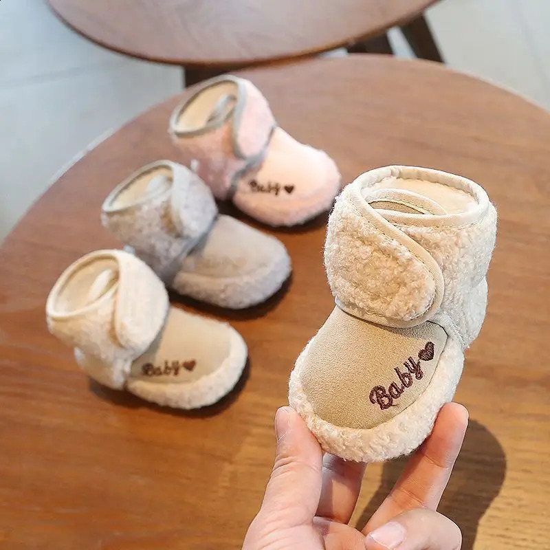 Warm Infant Toddler Crib Snow Boots Soft Comfortable Girls Boys AntiSlip Socks Slipper born Baby Shoes 250812