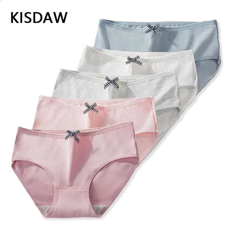 5 Pieces Teenage Girls Underwear Cotton Soft Panties For Solid Teens Briefs Assorted ns Kids Triangle Underpant 250812