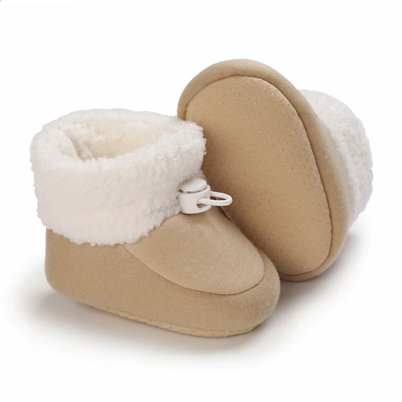 Baby AutumnWinter Mens and Womens Boots Fashion Learning Walking Soft Sole Black Warm Shoes born 018M 250812
