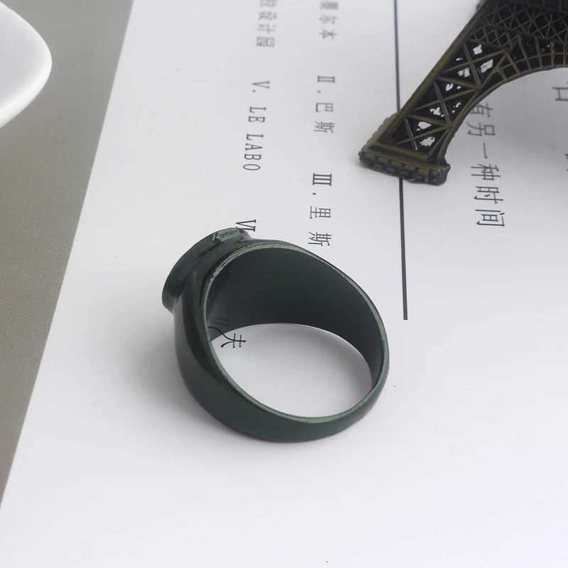 Movie Green Lanterns Luminous Rings Trendy Jewelry Men and Women Enamel Power Ring Cosplay Prop Fan Gift W250812