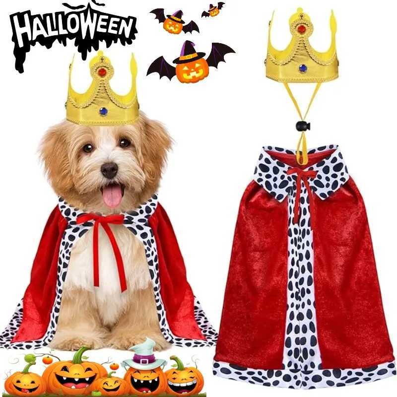 Halloween Dog Party Costumes Funny Dog King Costume for Small Medium Large Dogs Weird Pet Cloak Transformation Suit Holiday Gift XJ250813