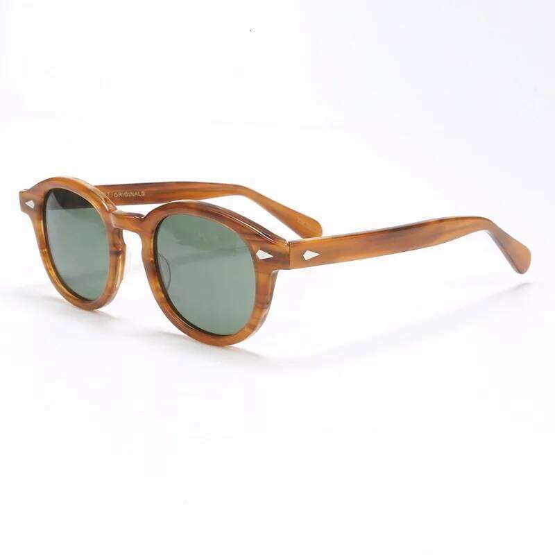 Johnny Depp Sunglasses Man Lemtosh Polarized Sun Glasses Woman Brand Vintage Acetate Frame Blue Night Vision Goggles