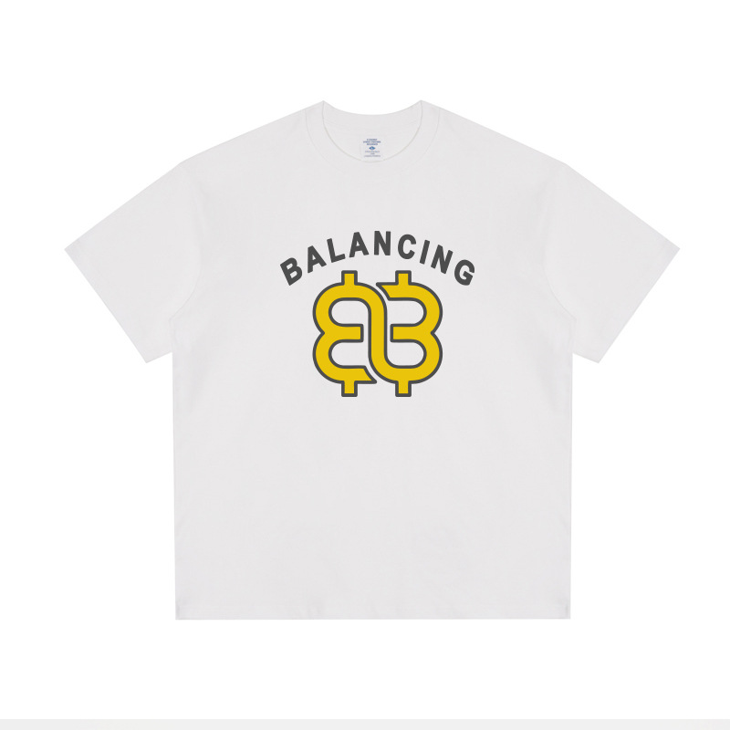 Printed Loose-Fit T-Shirt for Men & Women - Available in Black/White with Customization Option