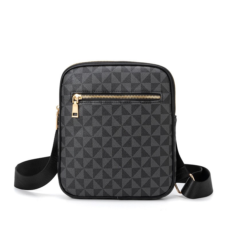 Free shipping, European and American fashion, retro trend, simple and unisex single-shoulder bag, high-end texture, light luxury printed men's cr