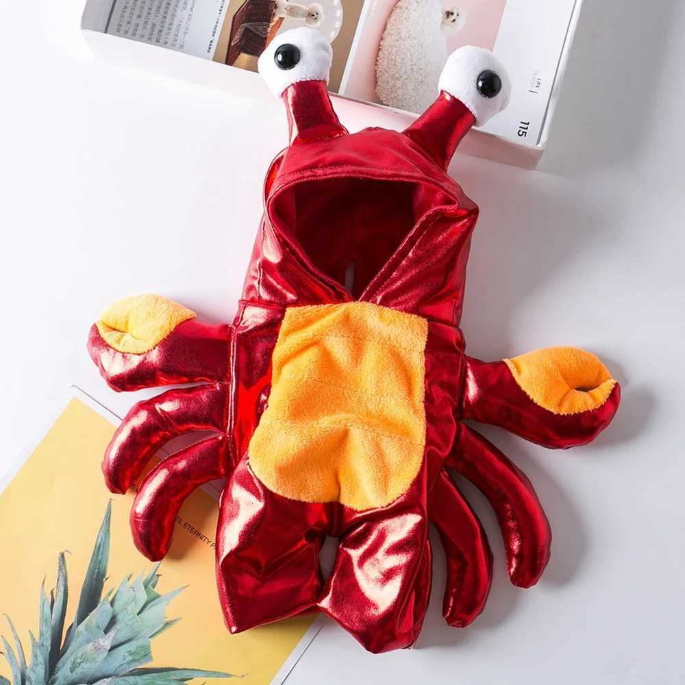 Halloween Dog Clothes Cosplay Halloween Unique Exclusive Two-Legged for Small Dog/Cat Funny Red Crab Costume XJ250813