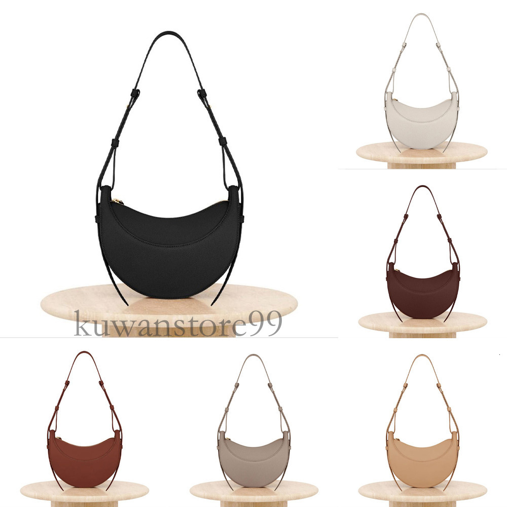 polennely bag Top quality Tote polennely Bag Designer Bag Half Moon Bag Smooth Leather Shoulder Bag Fashion Women polenelies Bag Mini Purse Textured Leather Bag b0