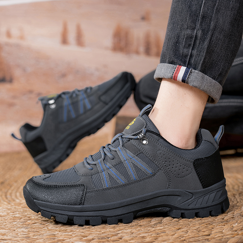 Versatile Lightweight Trail Running Gear: Breathable Rubber Sole Climbing Sneakers w/ Easy-on/off Lacing Mechanism