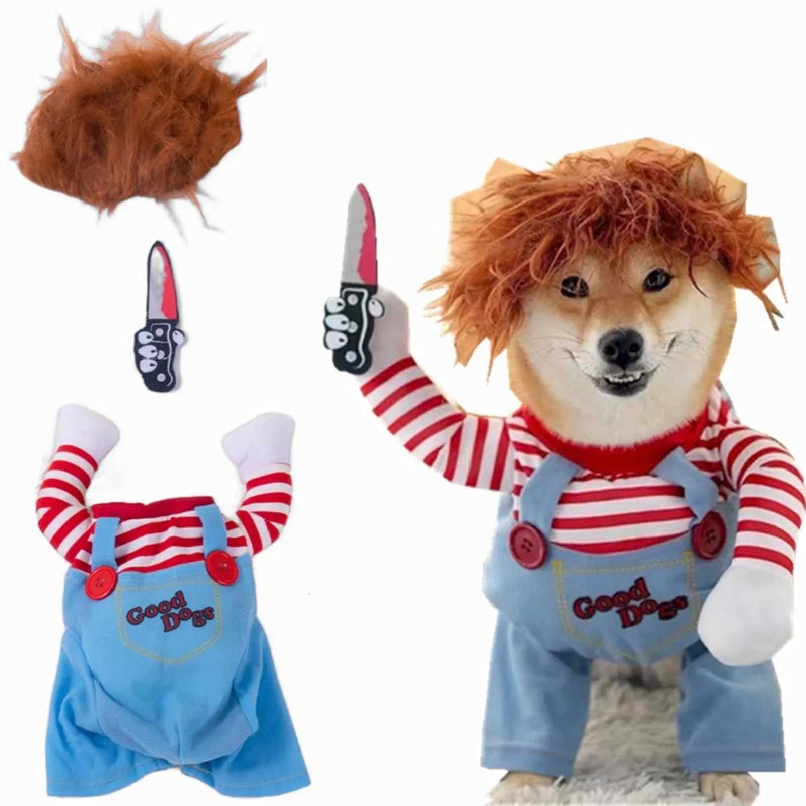 Pet Dog Funny Costume Doll Costume Cosplay Party Halloween Christmas Clown Clothes for Small Medium Large DogsXJ250813