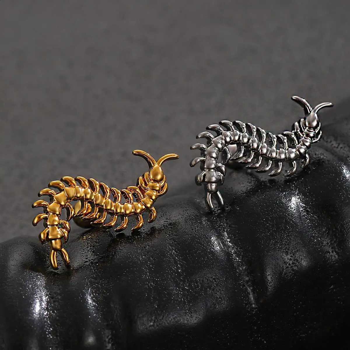1Pcs Stainless Steel Centipede Cartilage Earring for Women Gothic Punk Helix Tragus Conch Snug Ear Labret Piercing Jewelry Gifts 250812