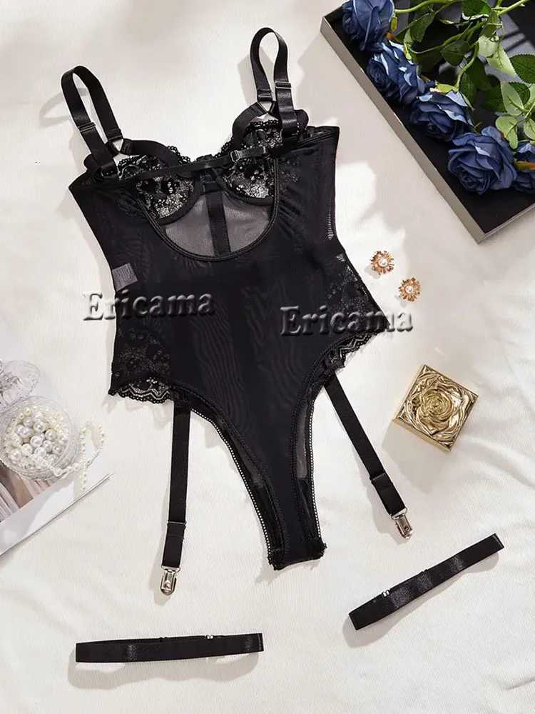 Erotic Sexy Lace Bra And Panty Set Underwear Transparent Bra Exotic Sets Sexy Thong Woman Porn Fancy Sensual Lingerie BodysuitXJ250812