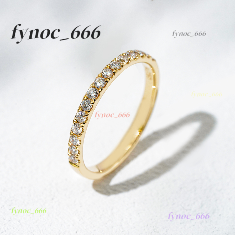 Wholesale Round Diamond Eternity Band Ring 18K Solid Gold CTW 0.3CT Wedding Band Ring
