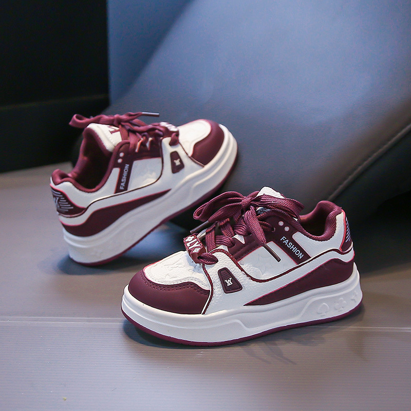 designer shoes 2025 new Children's breadboard shoes spring trendy brand sports shoes fashionable thick - soled shoes for boys medium and large - 