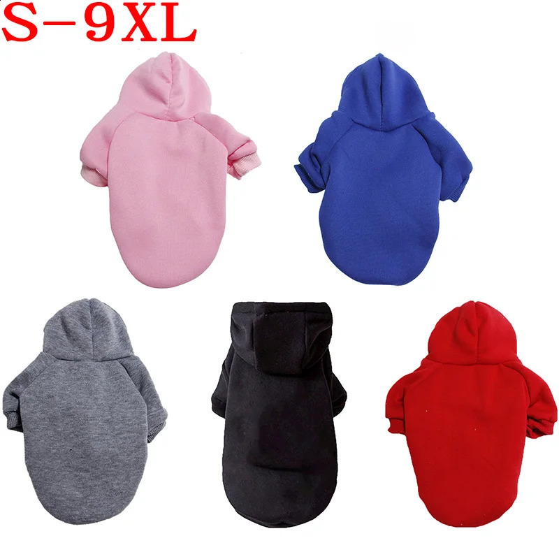Solid Dog Jacket Coat Hoodies Sweatshirt pet Clothes for Samll Medium Large Dogs Labrador French Bulldog Yorkshire Outfit S-9XL 250806