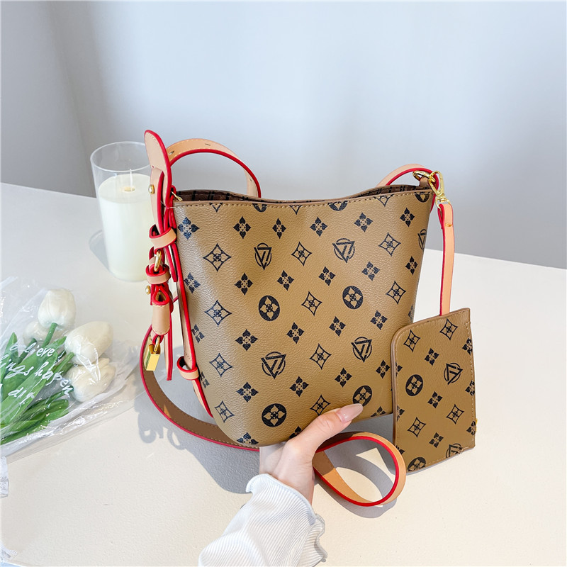 2025 High - end Color - blocking Mother - Daughter Bucket Bag Single - shoulder and Cross - body Trendy Cross - border Women's Bag bags