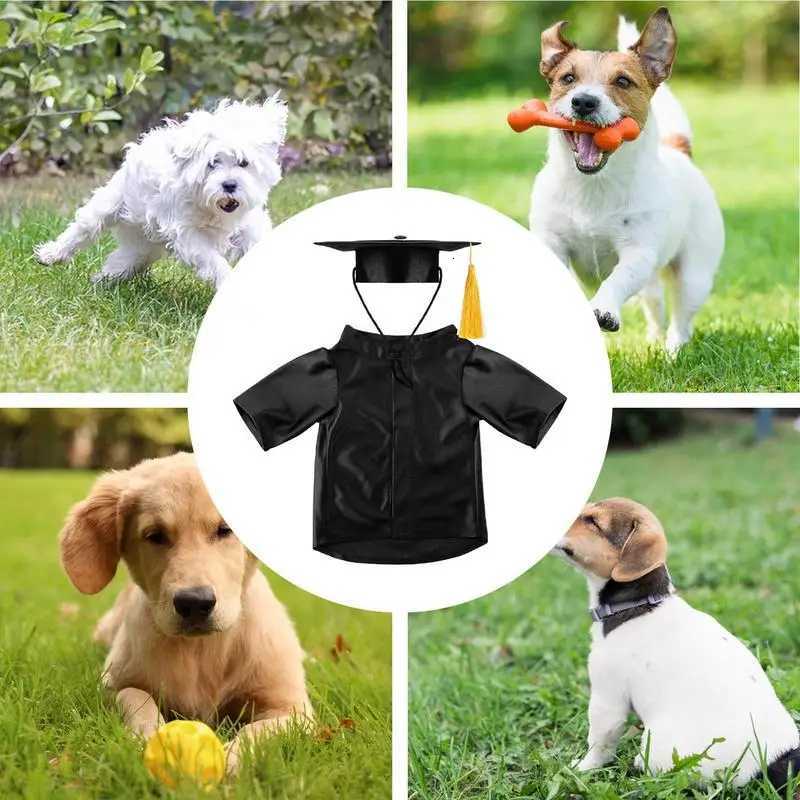 Dog Graduation Hat and Gown Washable Dog Graduation Hat and Gown Shirt Costume Set with Tassel Outfits Pet Clothes for Small XJ250813