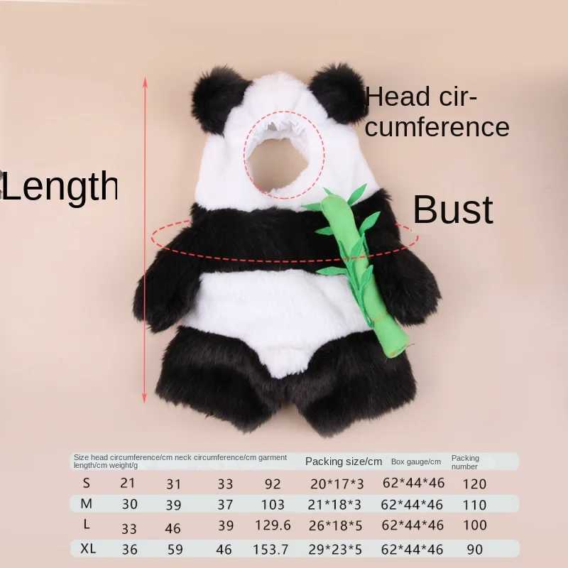 Dog Clothes Panda Style Cat Clothes Pet Funny Transformation Clothes Panda Transformation Clothes Small And Medium-Sized DogsXJ250813