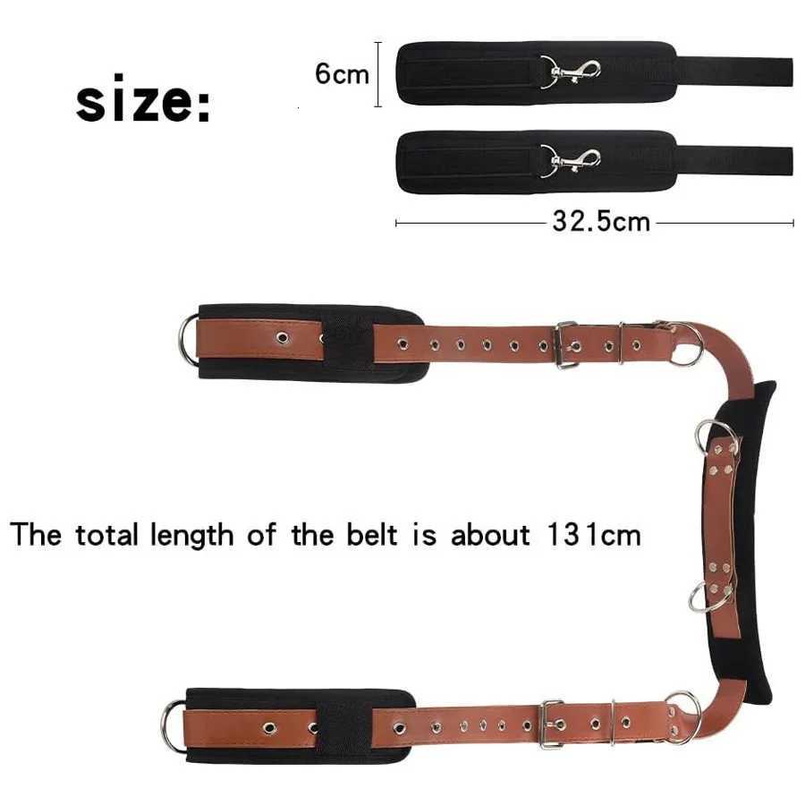 18+ BDSM Adult Toys for Couples Sex Aid Women Handcuffs Ankle Shackles Bondage Hand and Foot Straps Leg Retainer Erotic Sex Toy XJ250813