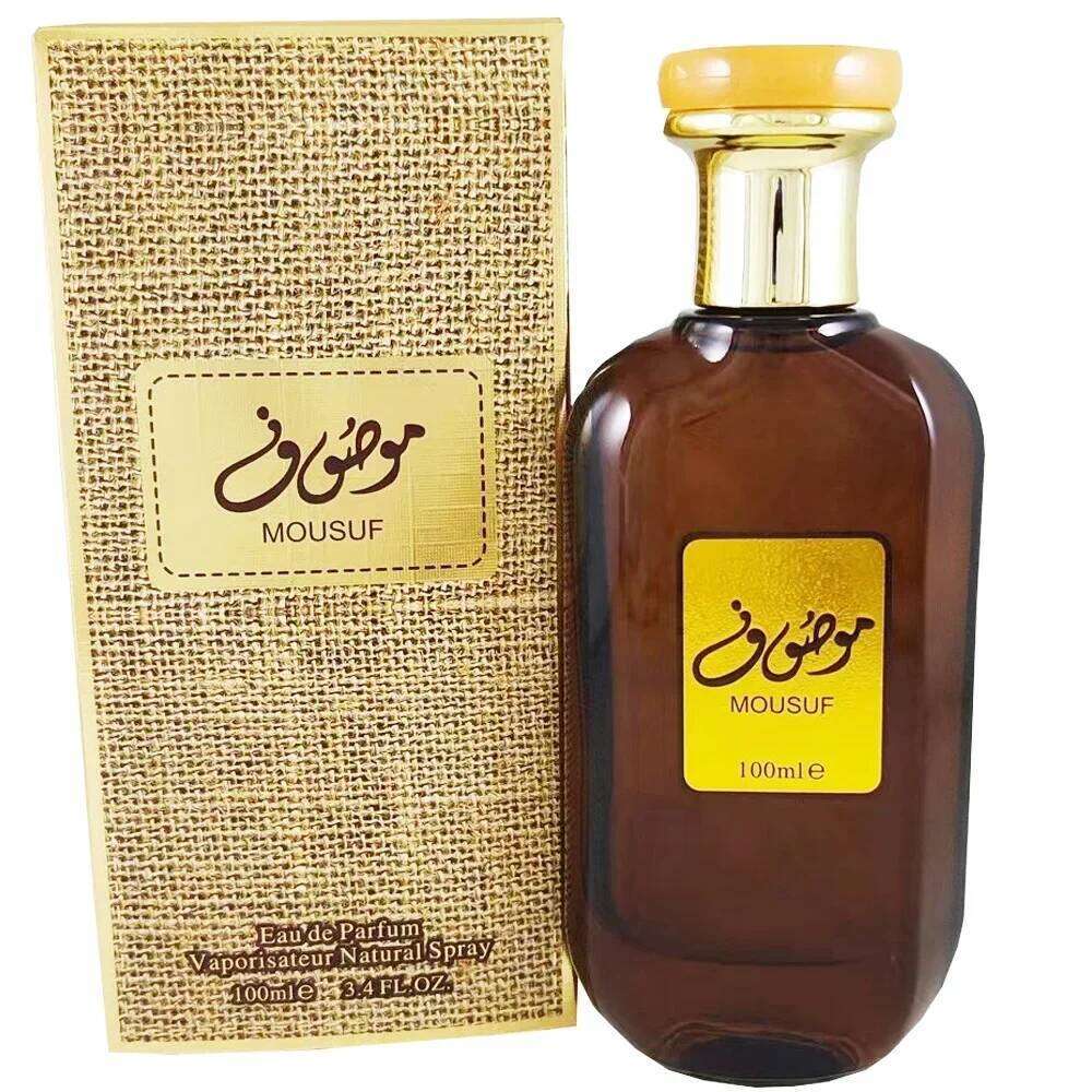 The 100 - ml original Dubai MOUSUF Arabian perfume is a unisex light fragrance. It combines various scents like X250813
