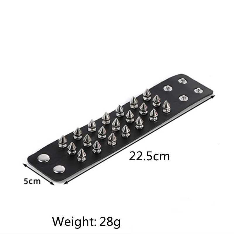 Vintage Leather Bracelets Punk Row Cuspidal Spikes Rivet Stud Wide Cuff PU Leather Punk Gothic Rock Unisex Goth Accessories W250813