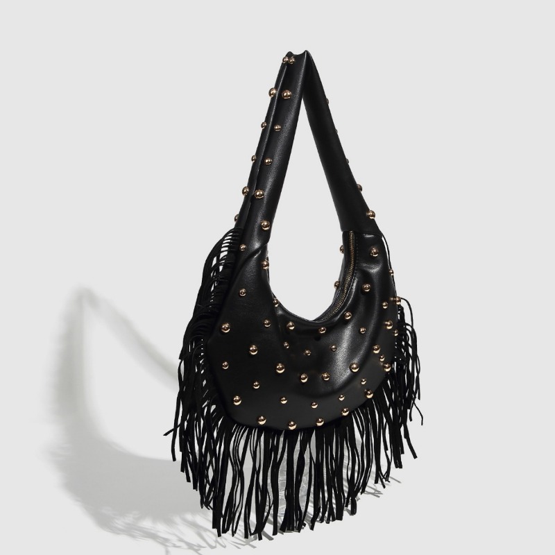 Stylish Womens Leather Handbag with Unique Fringe Detailing & Customization Options