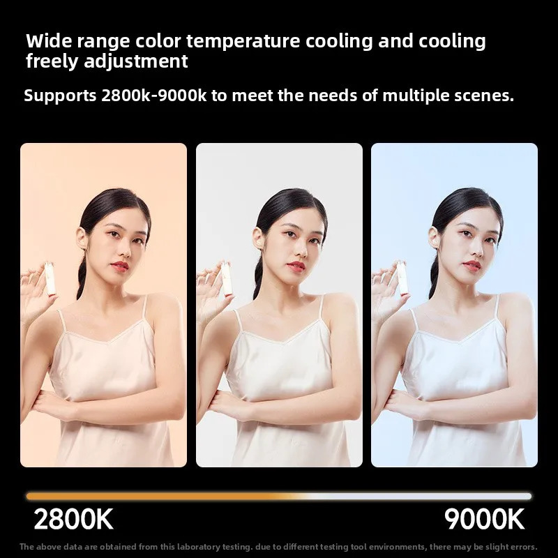 Portable LED video light 40W mini small portable fill with builtin rechargeable battery which can charge mobile phone PD 250729