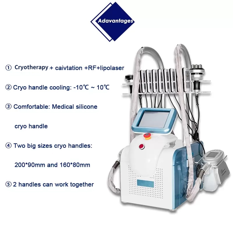 Fat Freezing Cryotherapy Slimming Machine For Beauty Salon Body Contouring Skin Tightening Anti Cellulite Weight Loss Treatment Equipment