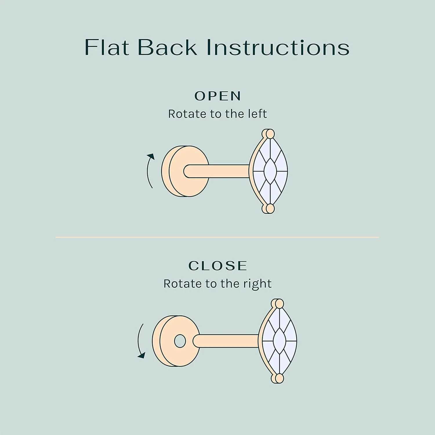 K Gold Plated White Gold Plated Posts Pair of Flat Back Stud Earrings for Women | Heart Earrings H250909