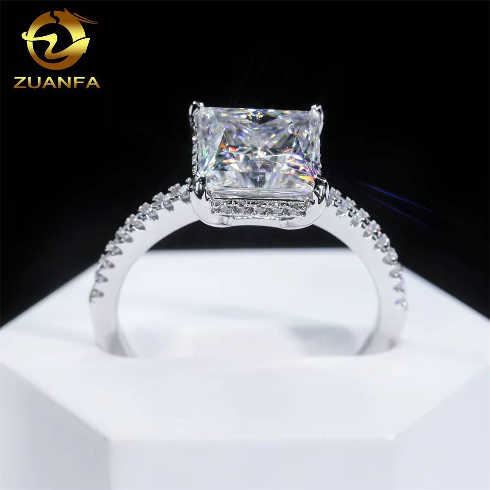 925 Silver 9K14K18K Fine Jewelry Wedding Engagement Ring Moissanite Men's Manufactured Diamond Ring Lab-Grown Diamond Ring