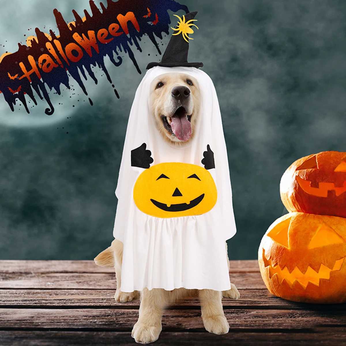 Halloween Pumpkin Ghost Dog Costume Dog Costume Pet Costume XJ250813