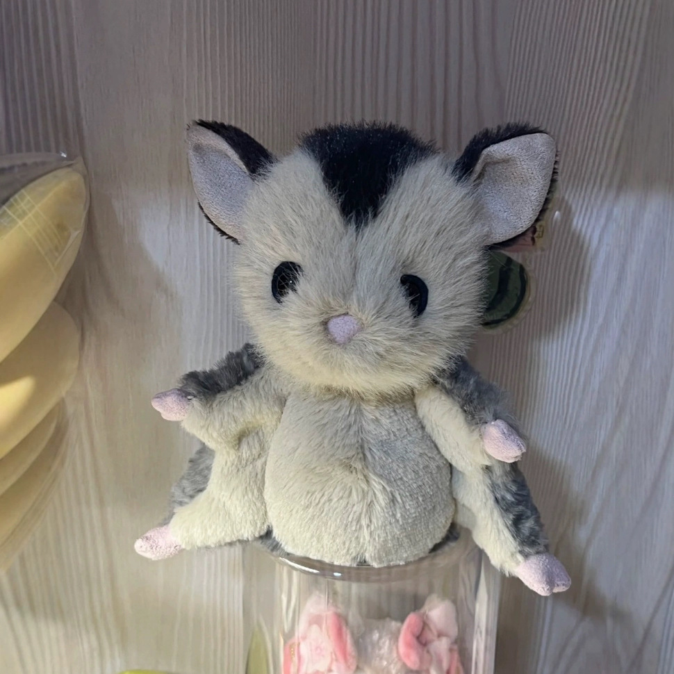 Dolls jellys Cat Lolly Sugar Glider Plush Children's plush toys flying squirrel Soft Toy sugar glider body pillow Soothing the Doll Gifts Y260128