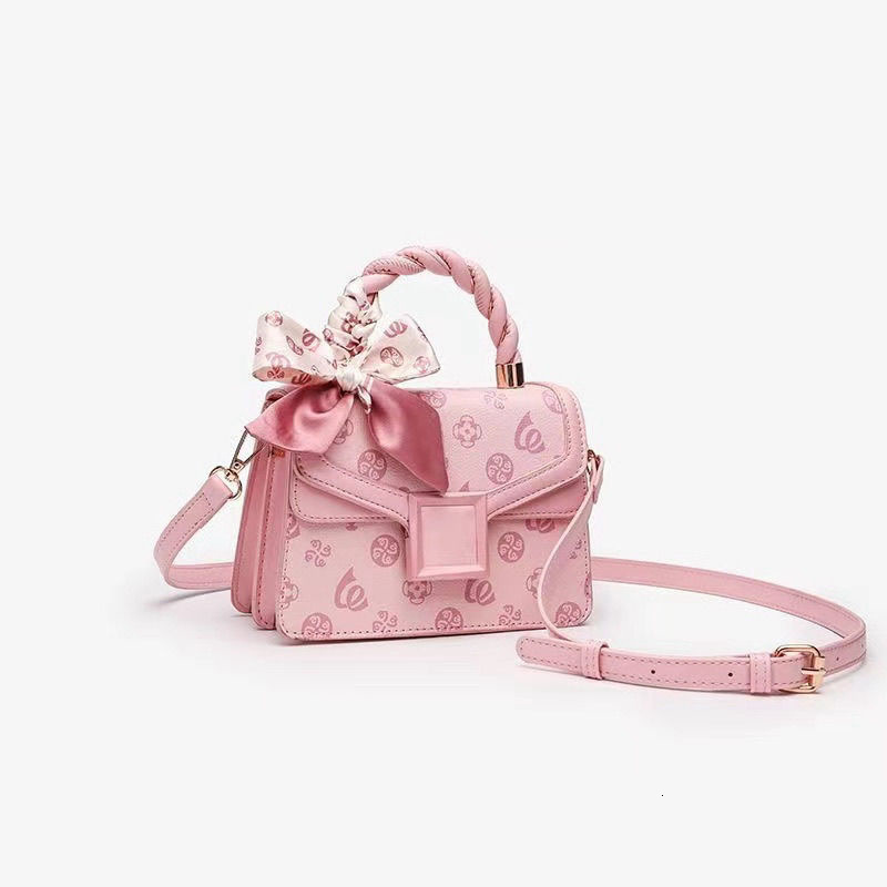 Valentine's Day Pink Women's Bag High-end Niche Luxury Bag Designer Free Shipping Brand Fashionable Women's Bag 2025 New Texture Crossb