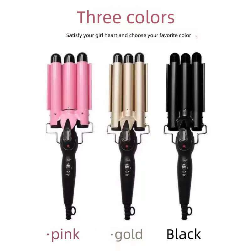 Three Bar Iron Automatic Curling Wand Egg Roll Artifact Wireless Straightening Comb Small Home Appliance Hair Straightener