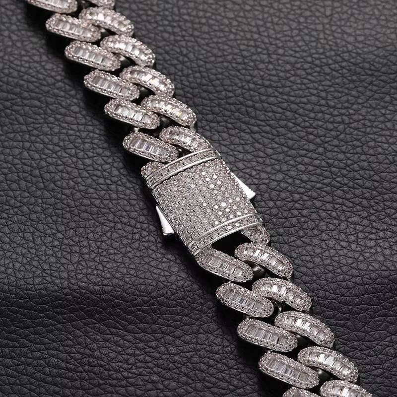 Exclusive In-Stock Mens 18K Gold-Plated Cuban Chain - Zircon Gemstone Copper Body Fashion Jewelry