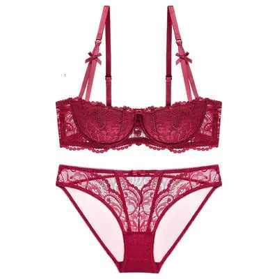 The new French lace-up lingerie the no-rims bra the AA half-cup Otaira bra setXJ250812
