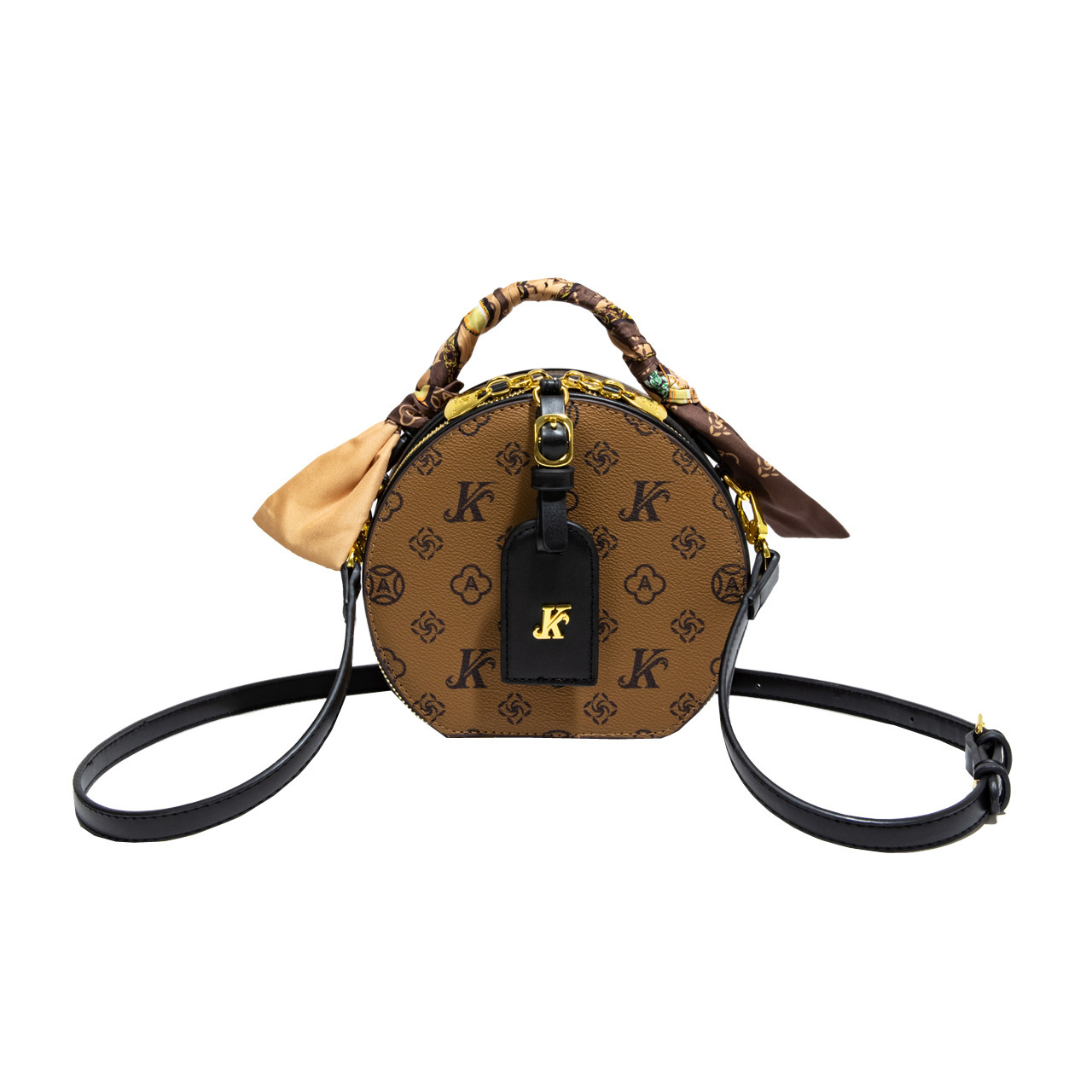 Tiktok Internet Celebrity Hot Sale Fashion Small Round Bag 2025 New Style Lady Designer Handbag Elegant Casual Shoulder Bag High-end Dinner Bag Wallet