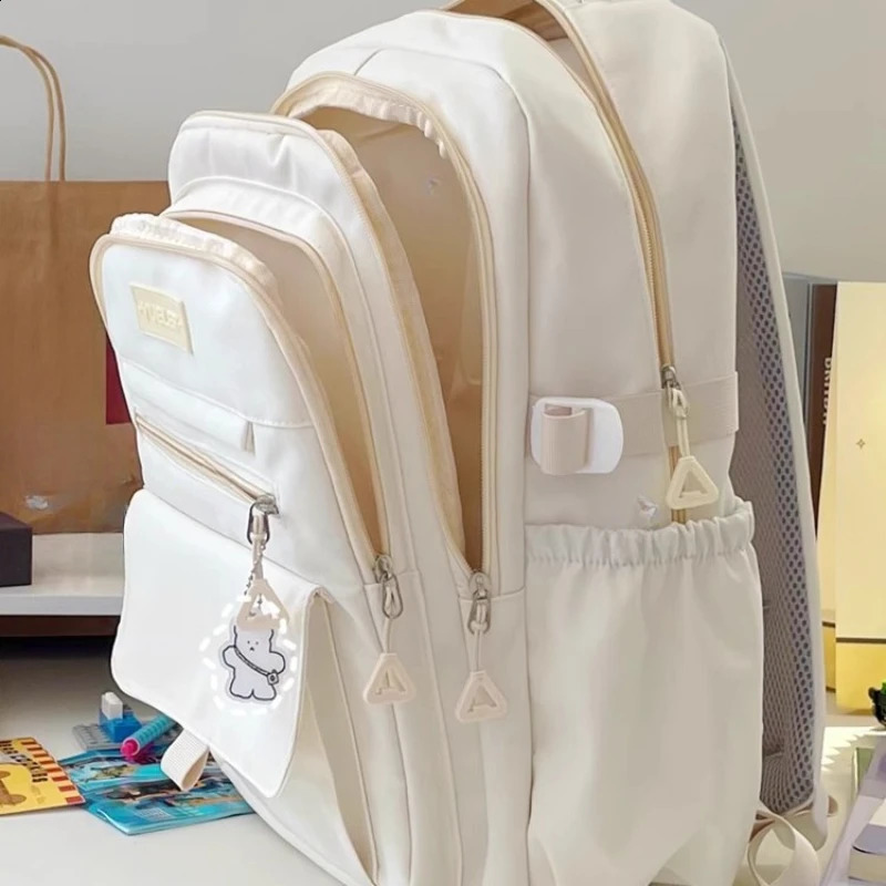 Women Students Casual Simple Schoolbags All Match High-capacity Laptop Bags Y2k Aesthetic Streetwear Backpacks Japanese Fashion 250809