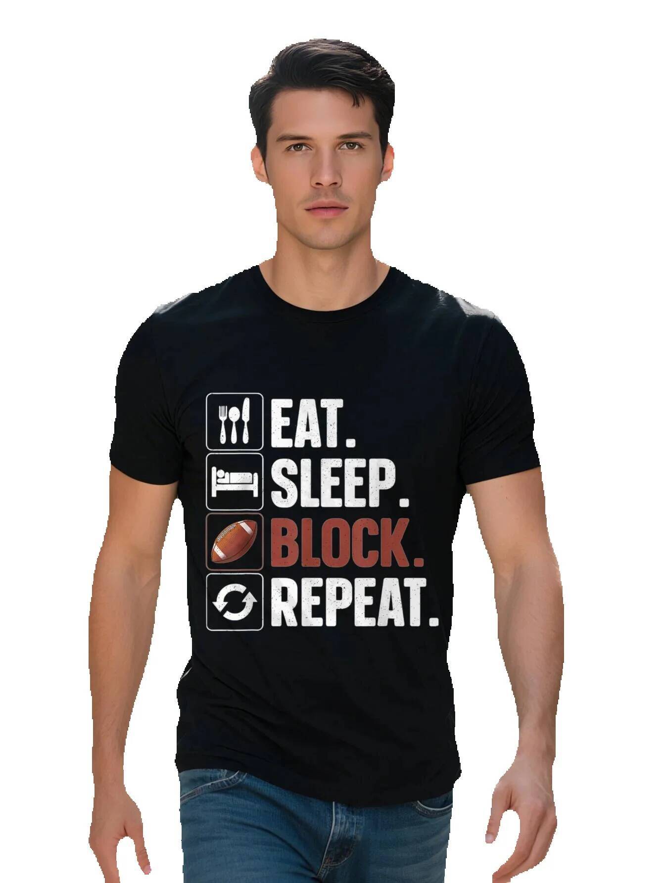 Art For Men Women Football Player Offensive Lineman T-Shirt da378