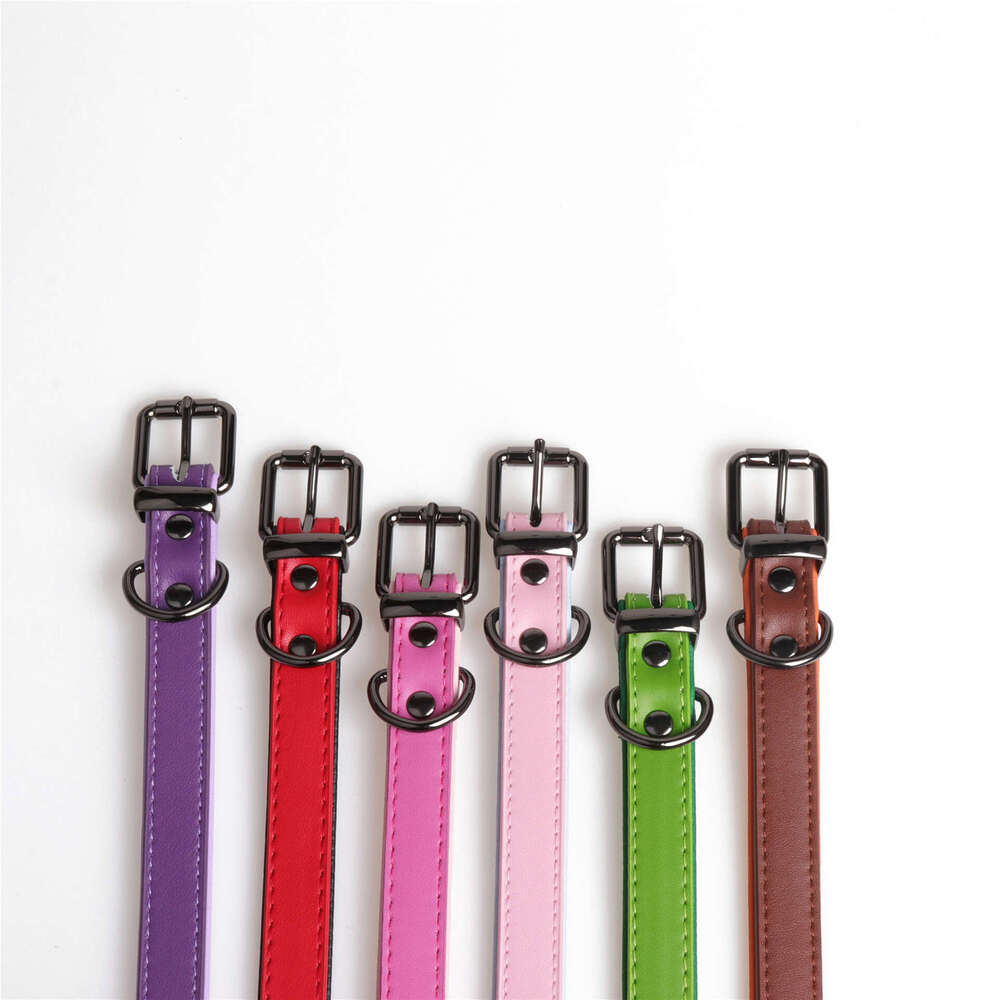 2025 new Jinjite New High-Quality Genuine Pet Soft Double-Layer Leather Collar