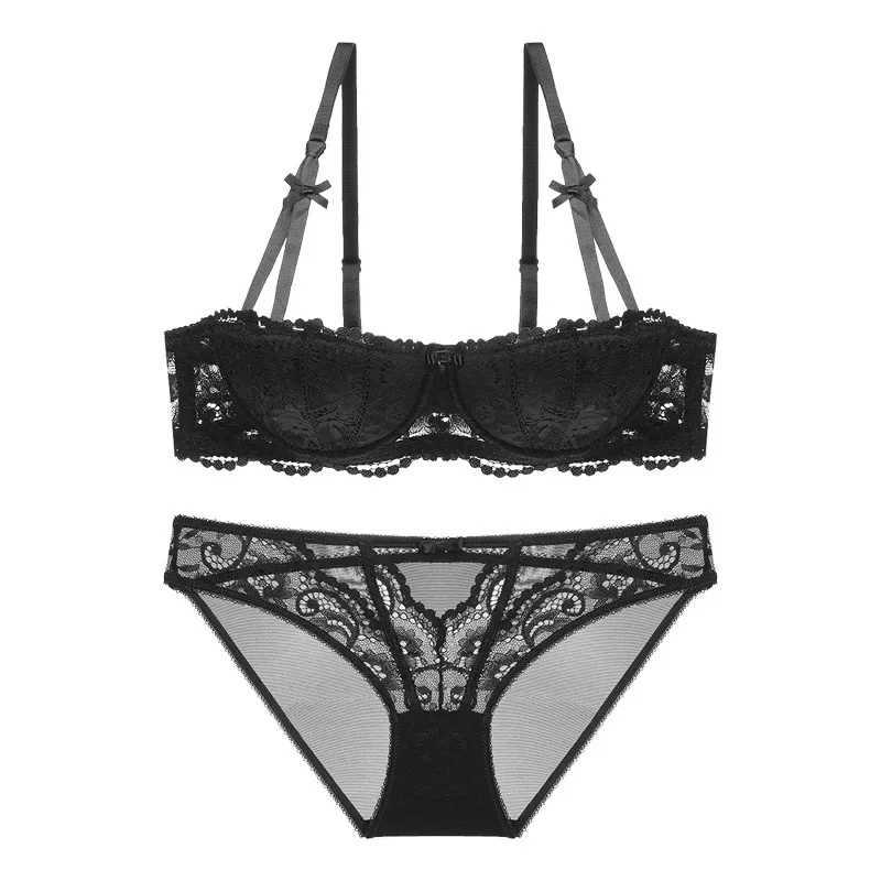 The new French lace-up lingerie the no-rims bra the AA half-cup Otaira bra setXJ250812