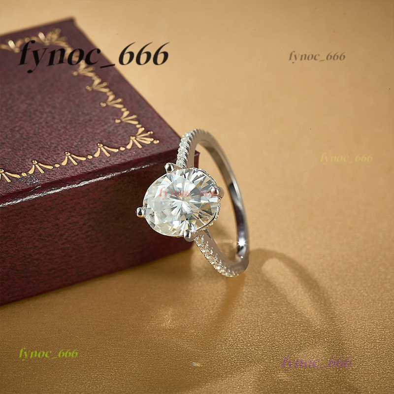 Fine Luxury Engagement Ring White Gold Plated 925 Sterling Silver 3CT Oval Shape VVS D Moissanite Wedding Ring Jewelry for Women